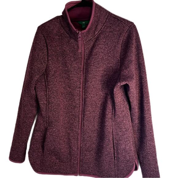 Dip Brand fleece Purple Blush Pink Jacket Sweater 100% polyester Size Large. - Picture 1 of 9